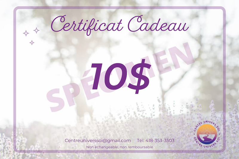 Certificat-cadeau 10 $